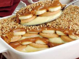 Pavê de banana com doce de leite