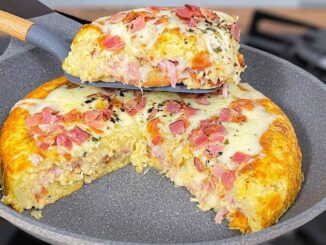 Lanche de frigideira sem farinha de trigo