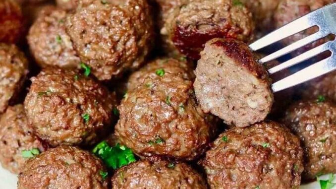 almôndegas assadas forno Almôndegas