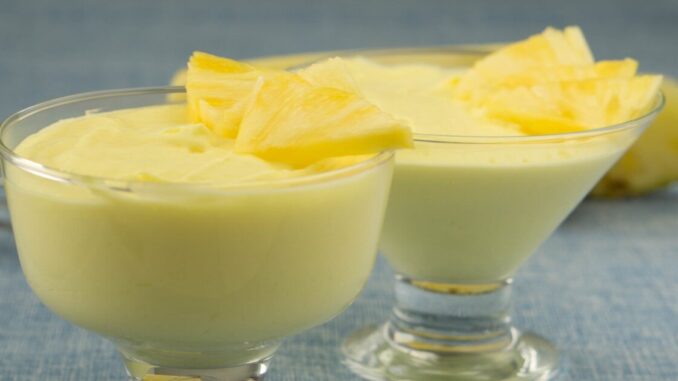 Mousse de abacaxi