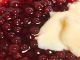 Sagu de vinho com creme