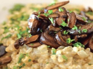 Risoto de cogumelos