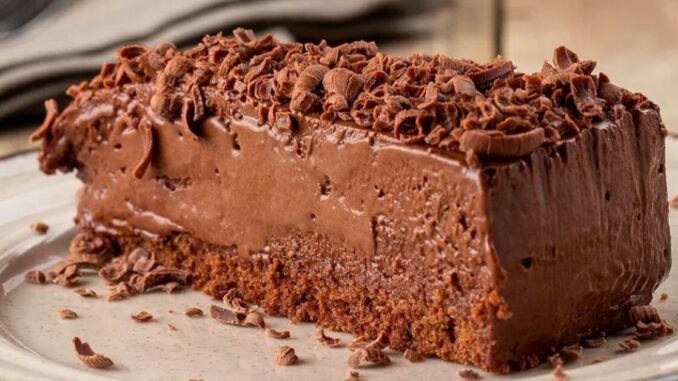 bolo mousse de Nutella