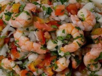 salada de camarão