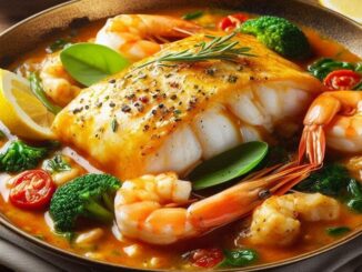 Pescada com molho