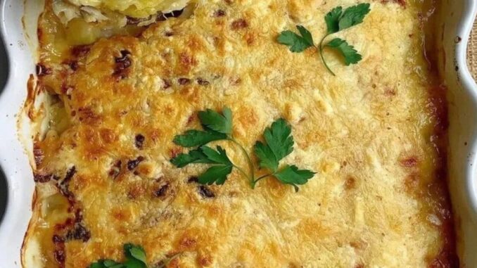 bacalhau Bacalhau Cremoso Gratinado feito com Batata Doce
