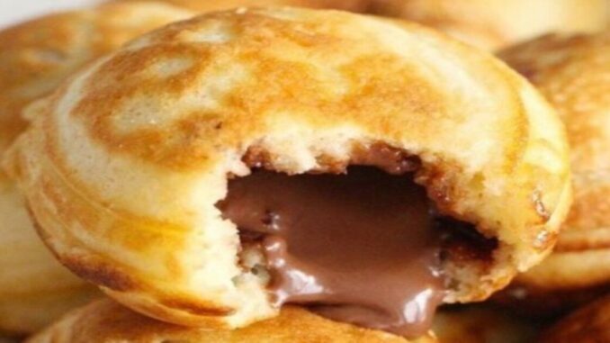 Mini-panquecas Mini panquecas com nutella