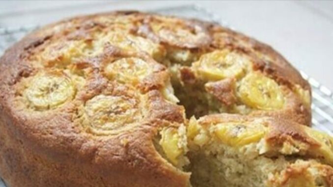 bolo Bolo de banana sem farinha de trigo