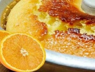 Bolo de laranja húmido delicioso