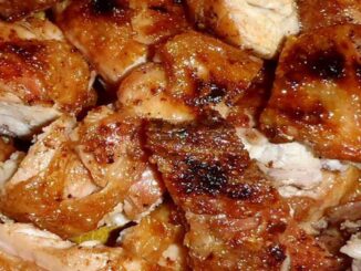 Frango assado igual á das churrasqueiras