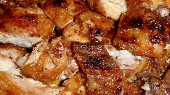 frango Frango assado igual á das churrasqueiras