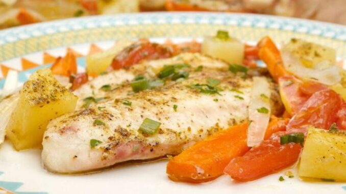 peixe Filé de peixe assado