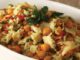 Salada de Grão de Bico com Bacalhau