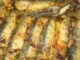 Tabuleiro de sardinhas assadas no forno