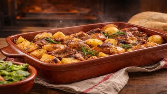 carne assada Receita tradicional portuguesa de forno